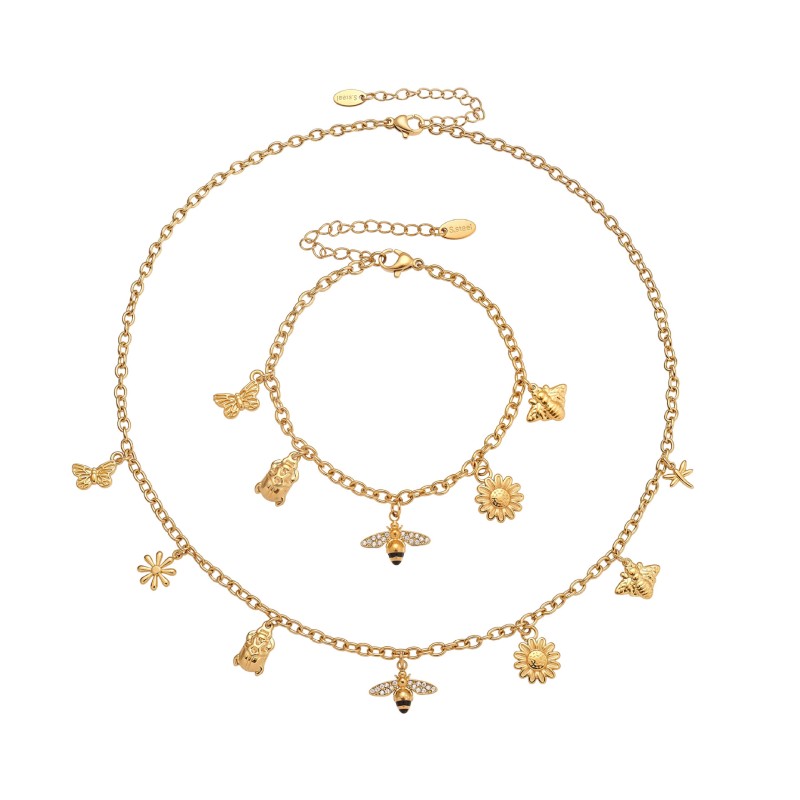 Bee Jewelry Supplier - Summer Resort Stackable Charm Set