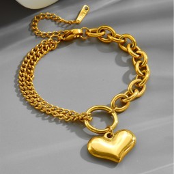 Cuban Chain Bracelet Manufacturer - 18K Gold Plated Waterproof
