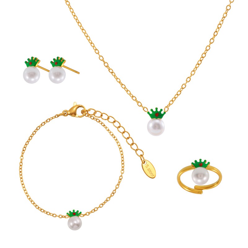 Kids Jewelry Manufacturer - Hypoallergenic Crown Set Gift