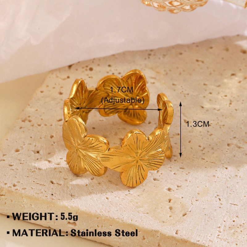 Zircon Ring Factory - 5A Luxury Hypoallergenic Open
