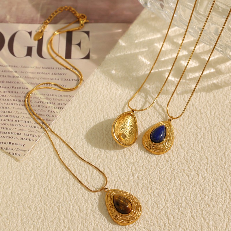 Stone Studs Manufacturer - Natural Stone Retro Style Earrings