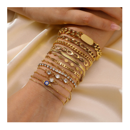 Chain Bracelet Supplier - Adjustable Anti Tarnish Gold Plated