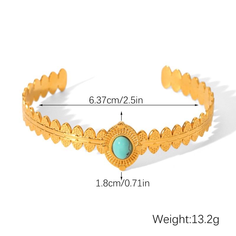 Geometric Manufacturer - Open-Ended Textured Curve Bangle