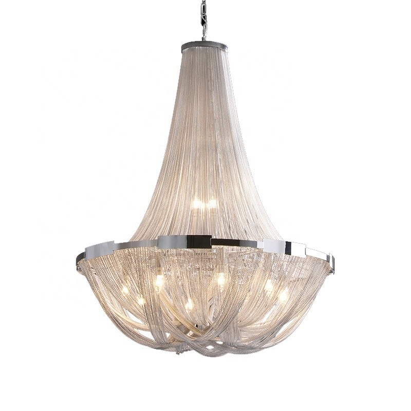 Tassel Manufacturer - Silver Chain Luxury Chandelier