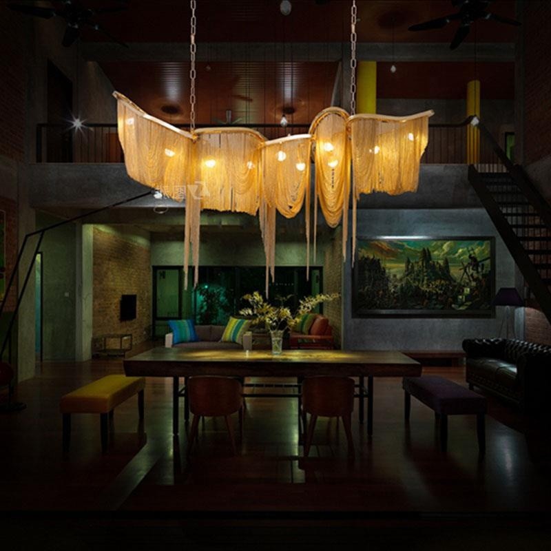 Italian Supplier - Designer Bar Chain Chandelier