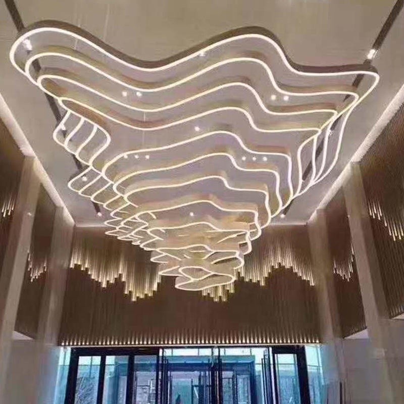Art Chandelier Factory - Mountain Wave Multi-layer Ceiling Light