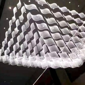 Acrylic Chandelier Supplier - Wave Design Non-standard Lighting