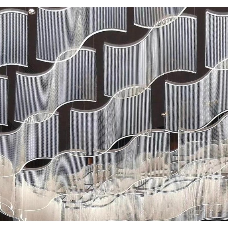 Acrylic Chandelier Supplier - Wave Design Non-standard Lighting