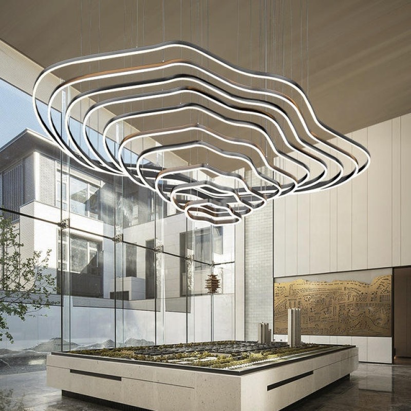 Art Chandelier Factory - Mountain Wave Multi-layer Ceiling Light