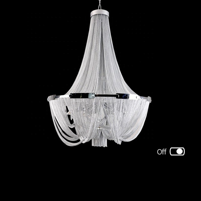 Tassel Manufacturer - Silver Chain Luxury Chandelier