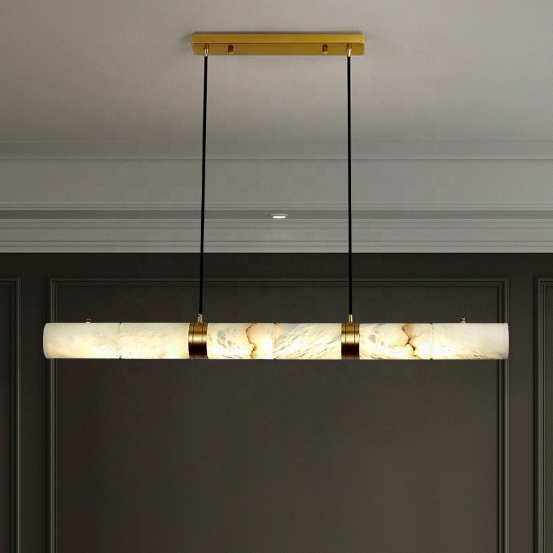 Chinese Pendant Supplier - Marble Brass Strip Lighting