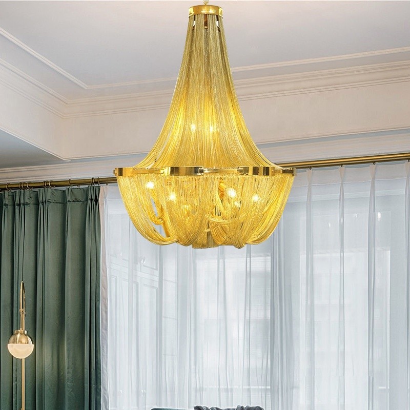 Tassel Manufacturer - Silver Chain Luxury Chandelier