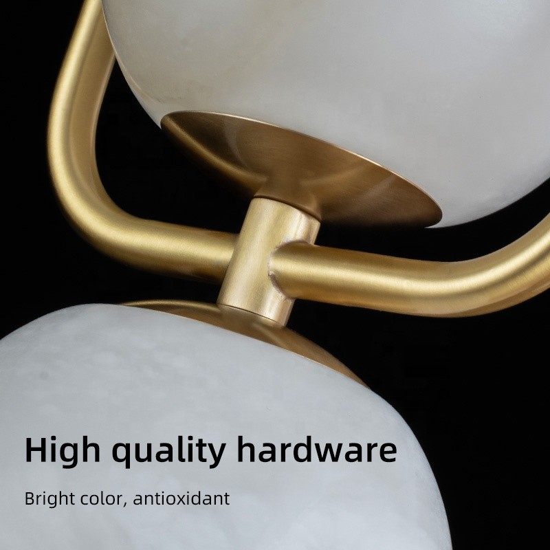 Single Head Manufacturer - Long Marble Designer Chandelier