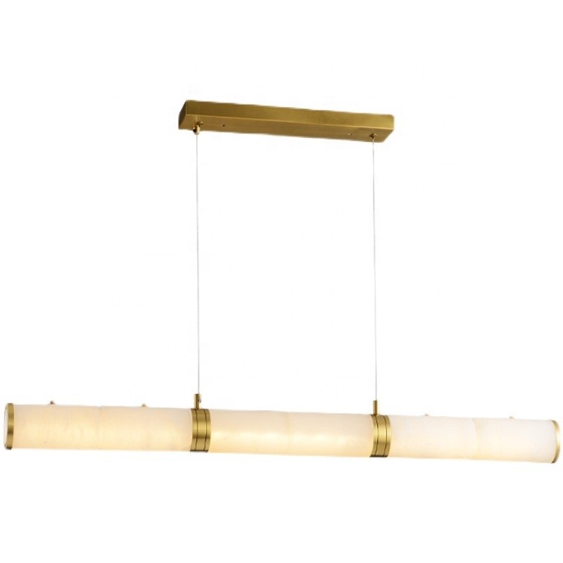 Chinese Pendant Supplier - Marble Brass Strip Lighting