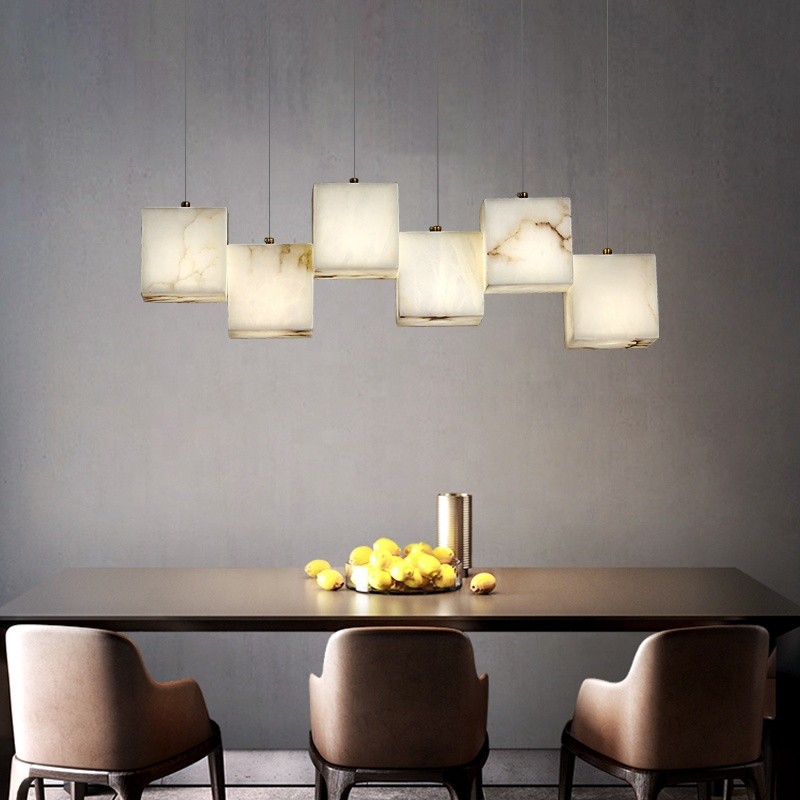 Square Pendant Factory - Marble Box Restaurant Lighting