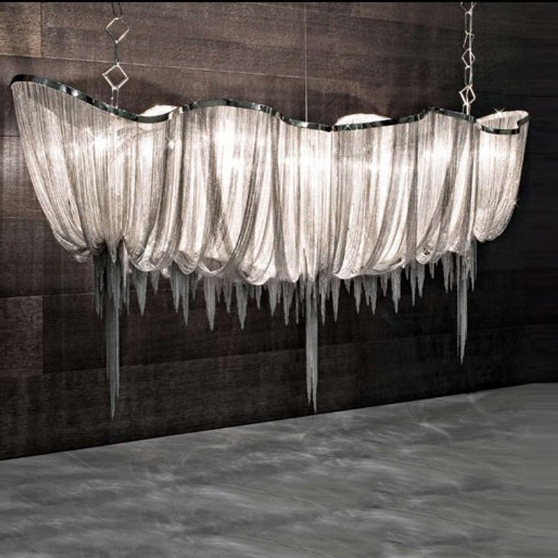 Silver Factory - Aluminum Chain Modern Chandelier