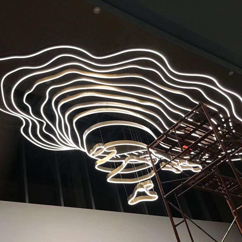 Art Chandelier Factory - Mountain Wave Multi-layer Ceiling Light