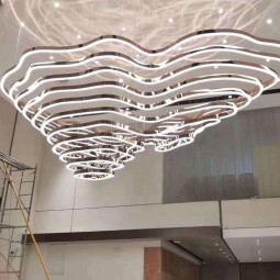 Art Chandelier Factory - Mountain Wave Multi-layer Ceiling Light