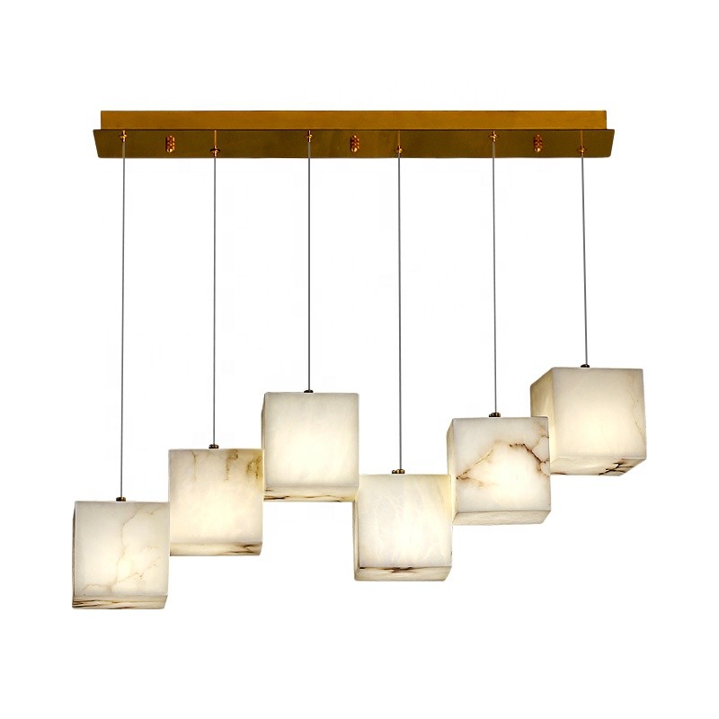 Square Pendant Factory - Marble Box Restaurant Lighting