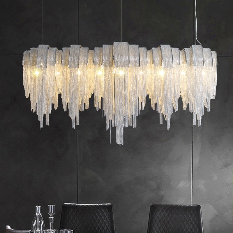 Chain Factory - Aluminum Tassel Project Chandelier