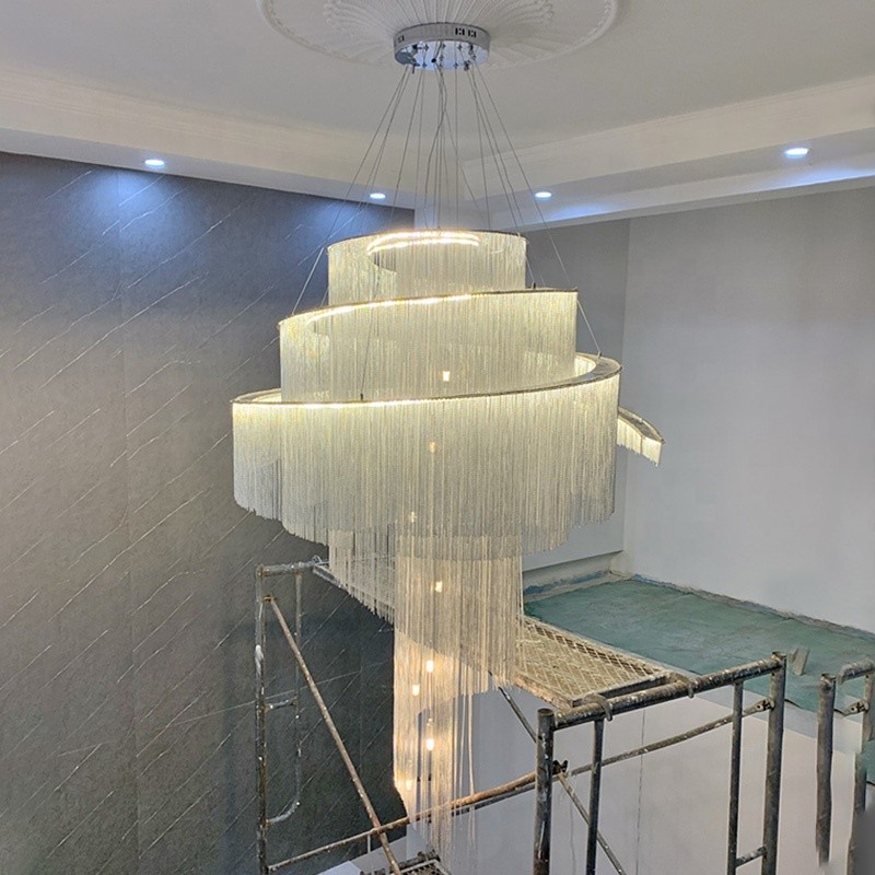 Aluminum Factory - Hotel Tassel LED Chandelier