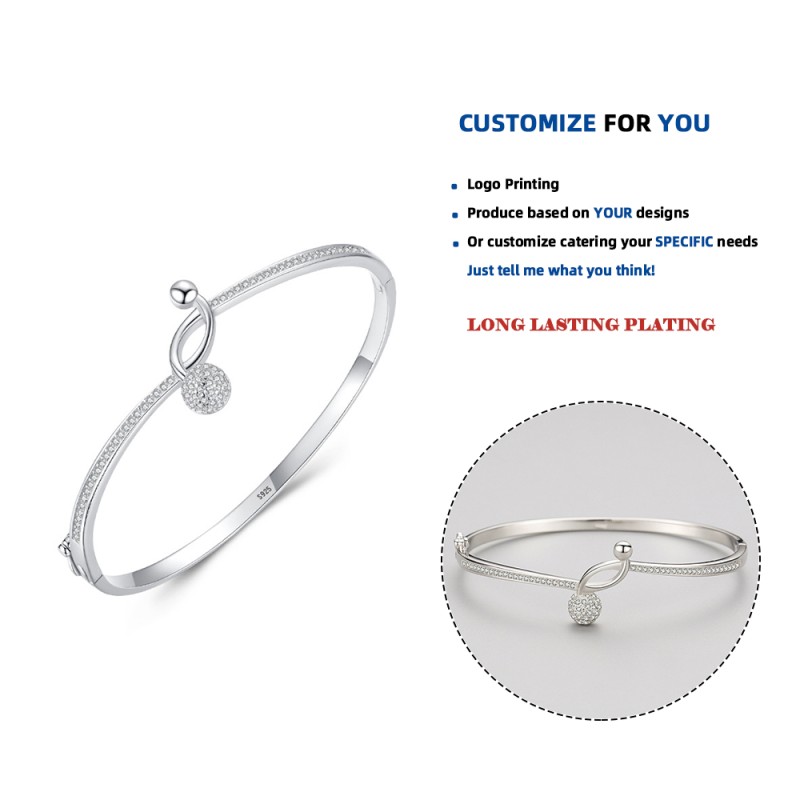 925 Sterling Silver Bangle Manufacturer - Wholesale Open Bangle Noble Nice Wedding
