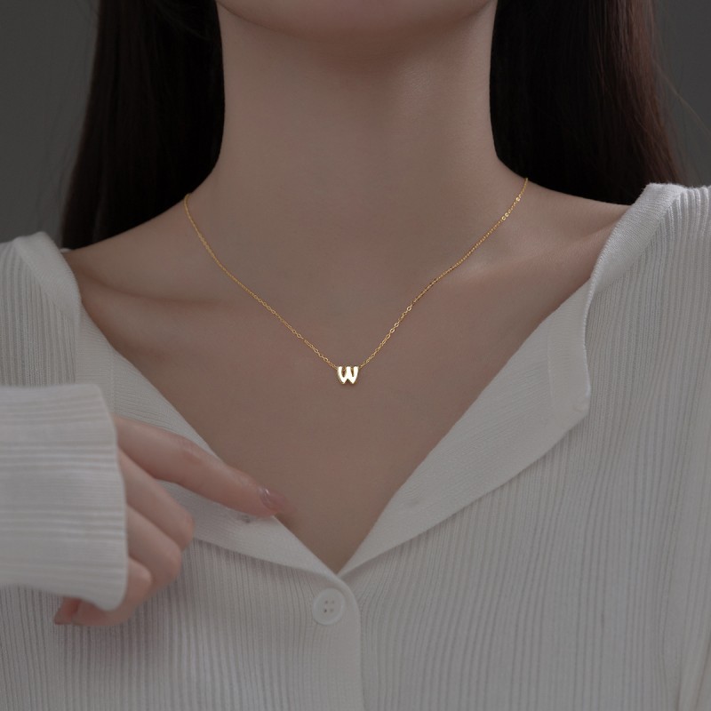 S925 Silver Letters Pendant Manufacturer - English Series Japanese Korean Version DIY