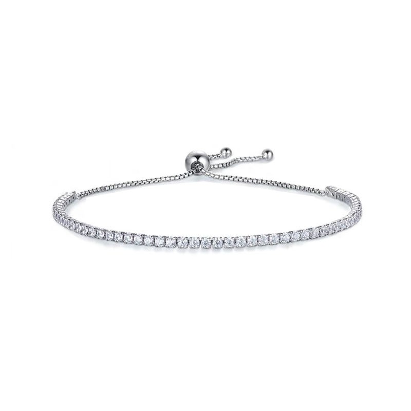 925 Sterling Silver Tennis Bracelet Supplier - Classic Romance Wedding Engagement Moissanite