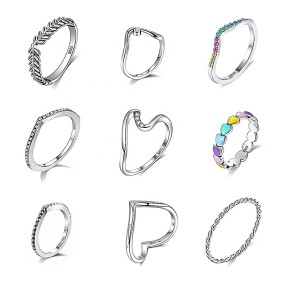 925 Sterling Silver Knuckle Rings Factory - Joint Stackable Midi Finger Bohemian Retro