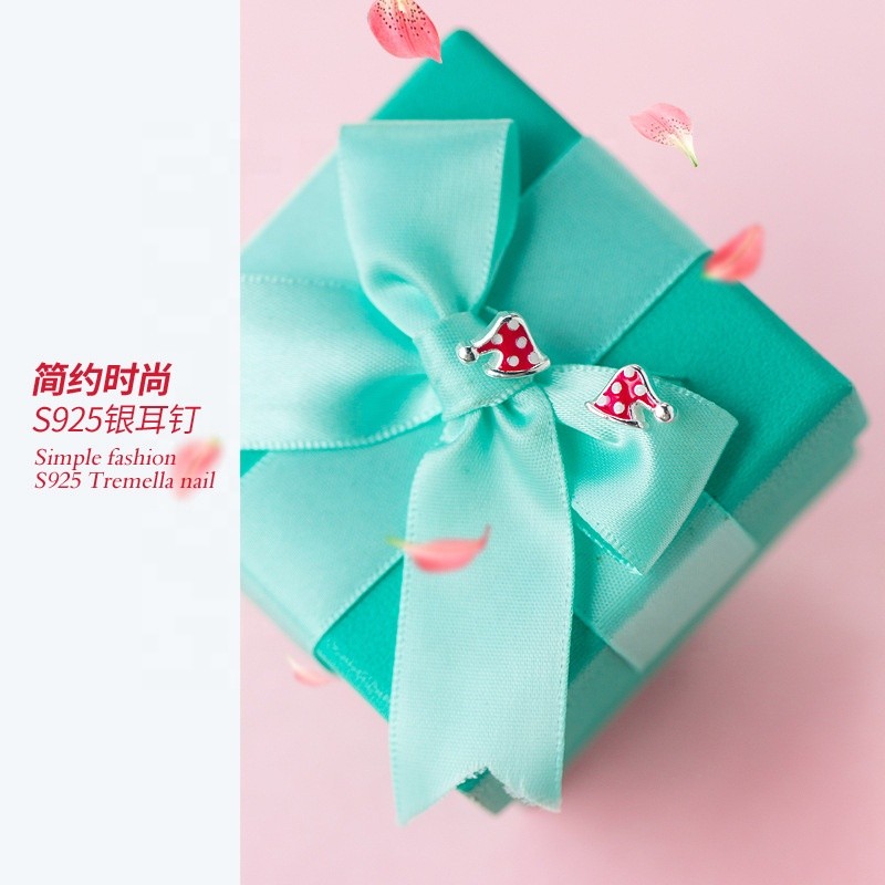 925 Silver Stud Earrings Manufacturer - Christmas Stocking Sweet Simple Kids Jewelry