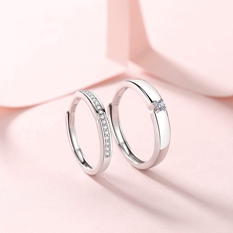 925 Sterling Silver Wedding Ring Manufacturer - White Rhodium Plated Engagement Eternity