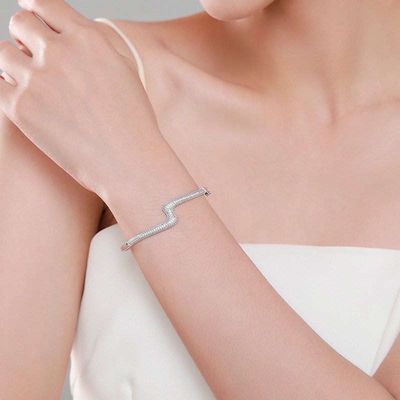 925 Sterling Silver Bangle Factory - Simple Fashion Trendy Fine Jewelry Silver