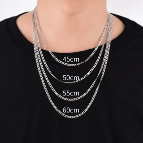 925 Sterling Silver Cuban Chain Factory - 2-7mm Width Hip Hop Fine Jewelry Necklace