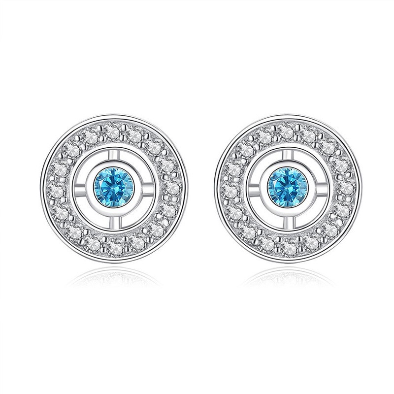 925 Sterling Silver Jewelry Set Manufacturer - Luxury Lucky Blue Zircon Evil Eye Tennis