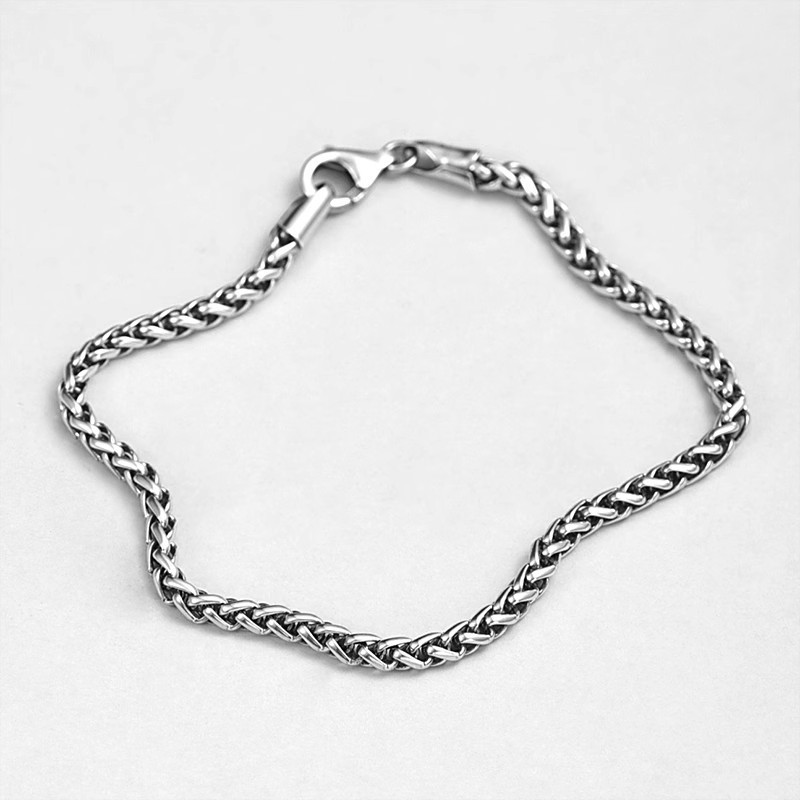 925 Sterling Silver Bracelet Supplier - 3-7mm Custom Dragon Bone Chopin Cuban Link