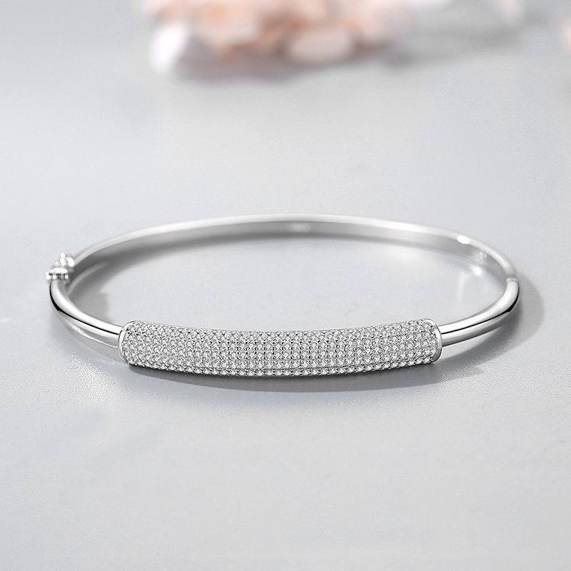 925 Sterling Silver Bracelet Factory - Luxury Classic Sparkling Cubic Zirconia Gift