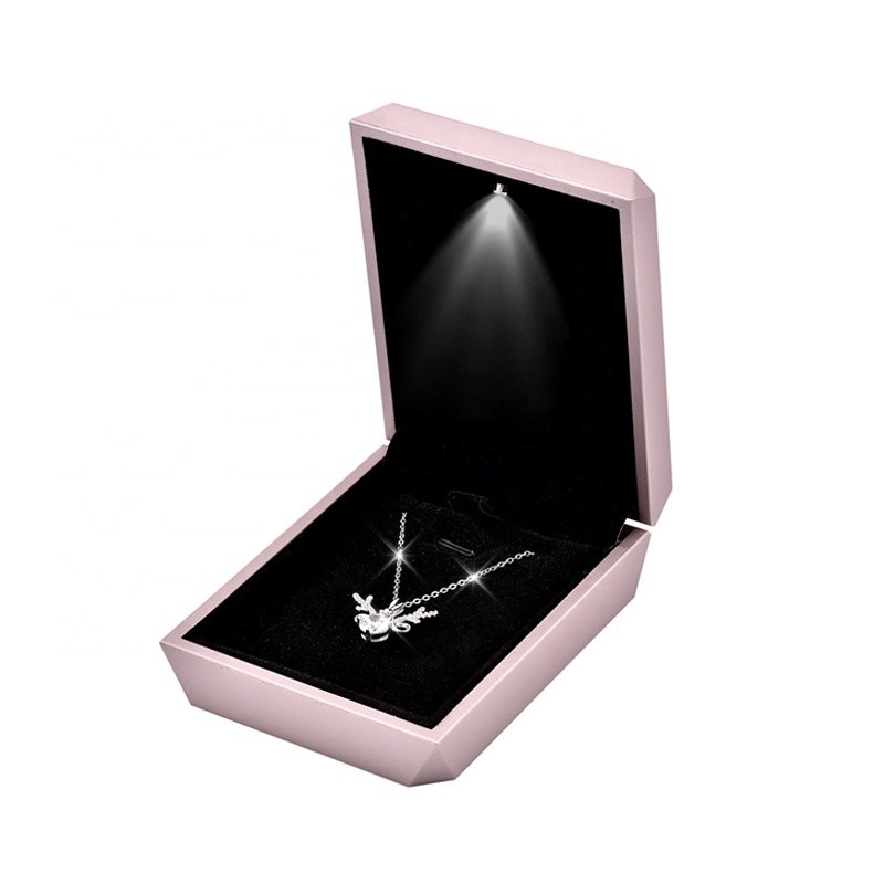 Jewelry Display Box Manufacturer - LED Lighted Earring Ring Necklace Gift Wedding
