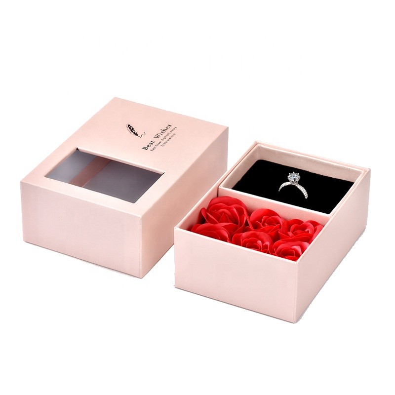 Jewelry Box Supplier - Mother's Day Eternal Rose Earrings Necklace Storage Wedding