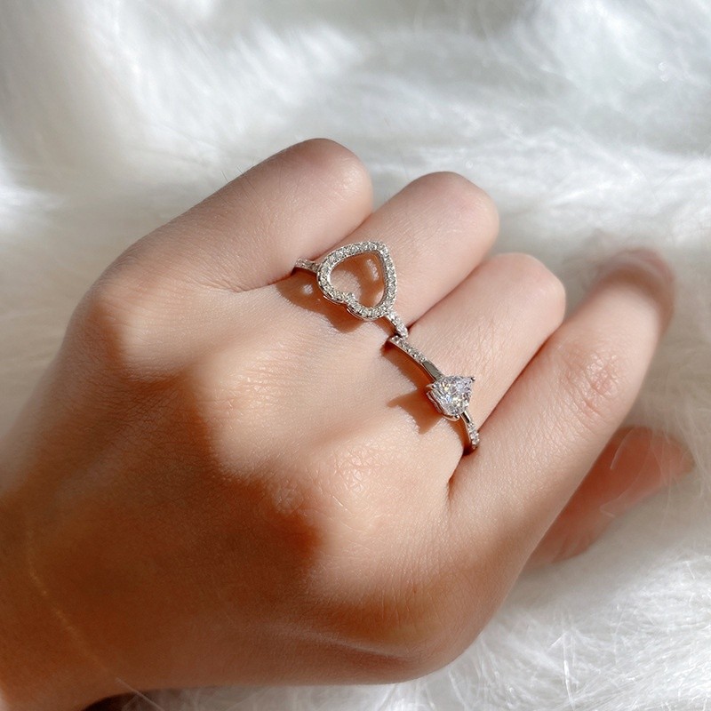 925 Sterling Silver Couple Rings Manufacturer - European American Zirconia Wedding Diamond