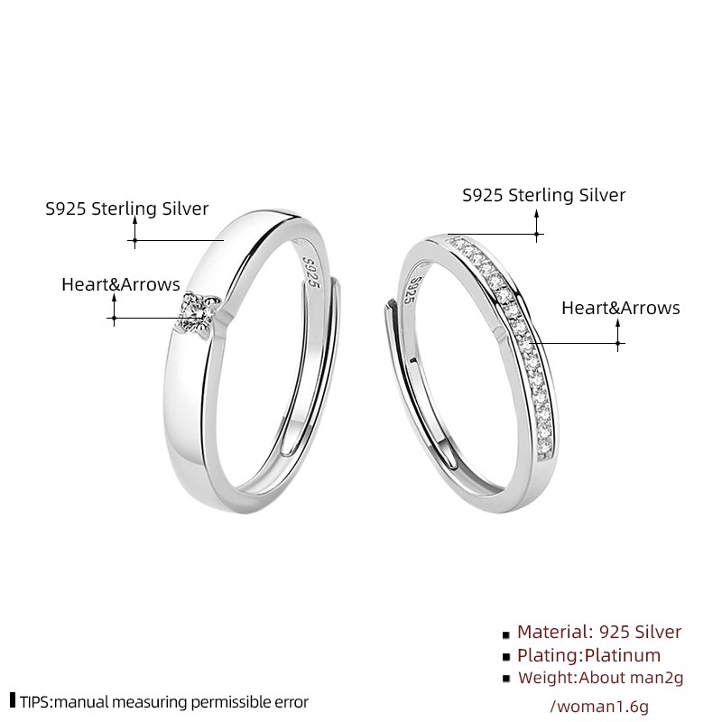 925 Sterling Silver Wedding Ring Manufacturer - White Rhodium Plated Engagement Eternity