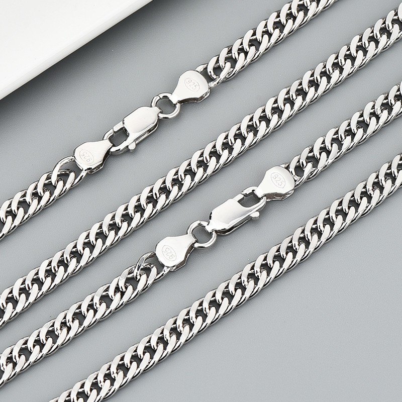 925 Sterling Silver Box Chain Manufacturer - Horsewhip Figaro Cuban Link Hip Hop