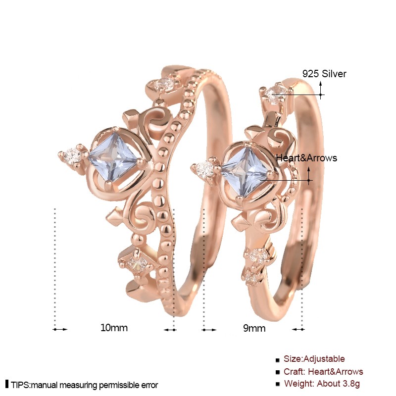 925 Sterling Silver Jewelry Set Factory - Christmas Blue Zircon Cinderella Carriage