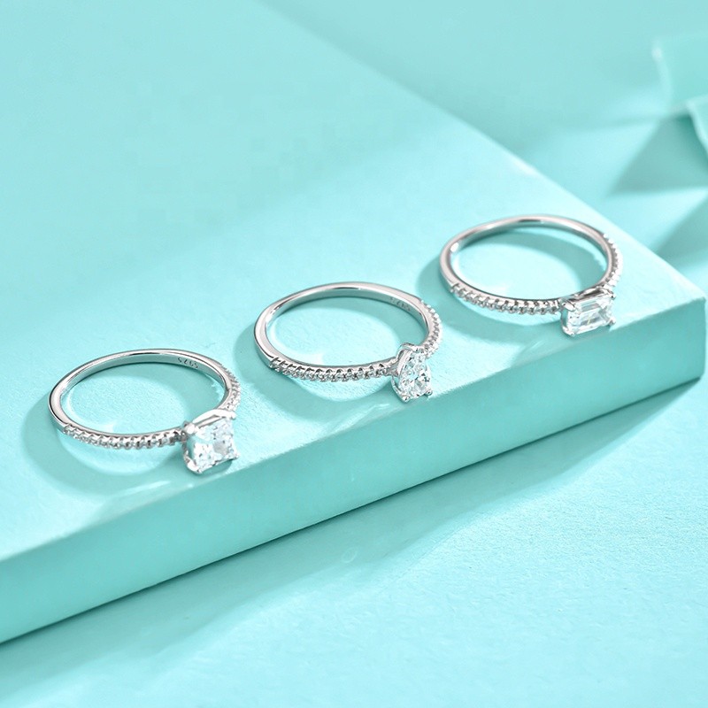 925 Sterling Silver Eternity Rings Supplier - Zircon Luxury Wedding CZ Cocktail Band