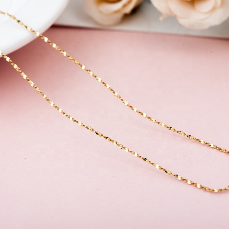 925 Sterling Silver Necklace Manufacturer - White Gold Plated Popcorn Chain Star Stock