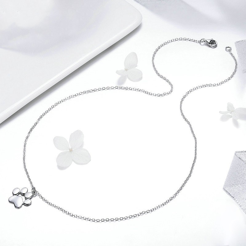 925 Sterling Silver Jewelry Set Manufacturer - Animal Footprints Cat Dog Paw Necklace