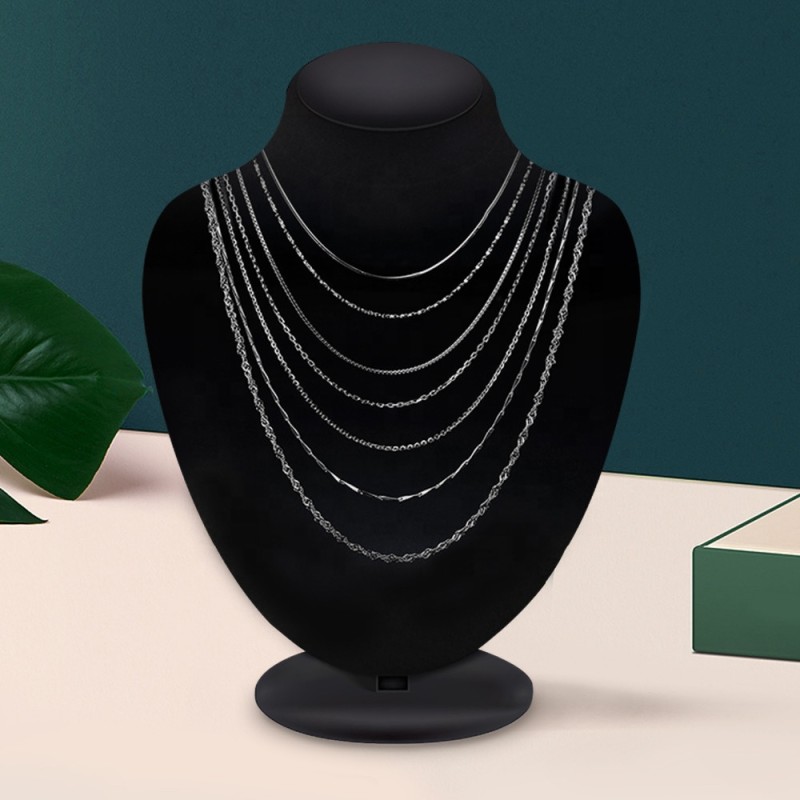 925 Sterling Silver Pendant Necklace Supplier - Custom Cuban Cross Snake Singapore Chain