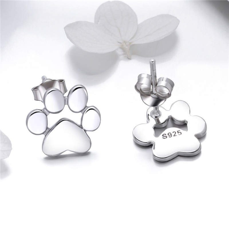 925 Sterling Silver Jewelry Set Manufacturer - Animal Footprints Cat Dog Paw Necklace