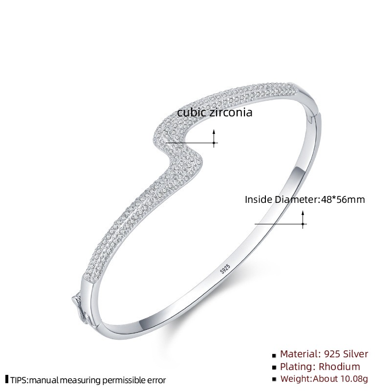925 Sterling Silver Bangle Factory - Simple Fashion Trendy Fine Jewelry Silver