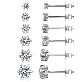 925 Sterling Silver Stud Earrings Supplier - Gold Plated 5A Cubic Zircon CZ Set