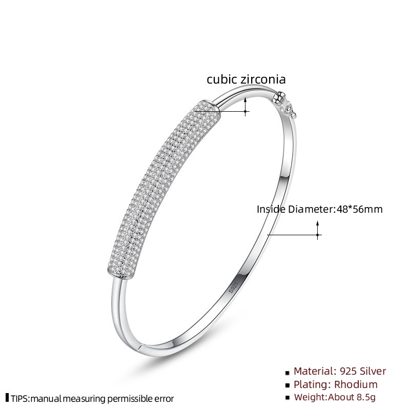 925 Sterling Silver Bracelet Factory - Luxury Classic Sparkling Cubic Zirconia Gift